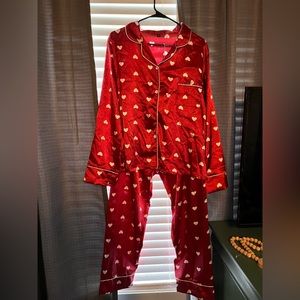 Satin valentines pajamas 💌